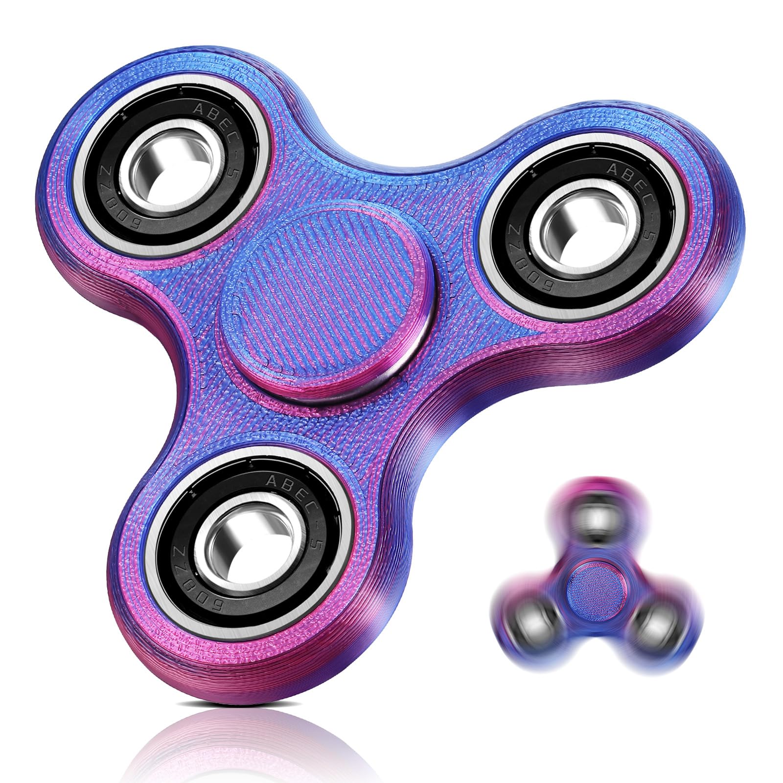SCIONE 3D Gedruckter Fidget Spinner Set | Stressreduzierendes Spielzeug für Kinder & Erwachsene | Hochgeschwindigkeits F